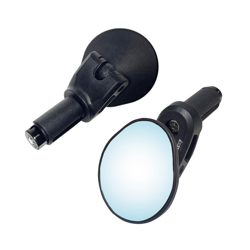 Hafny Drop Bar Bike Mirror  HD  Shatter-Proof  HD Convex Blue Glass Mirror (Anti-glare Blue Glass Lens) - Image 5